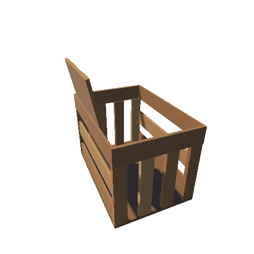 Small Light Crate Leaned Lid